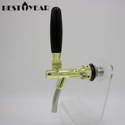 China High quality morden in brass 304 stainless steel control gold running precise beer tap for restaurants and hotel party for sale