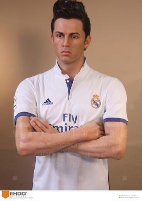 China Famous Life Size Football Player Cristiano Ronaldo Wax Figure In Storage for sale