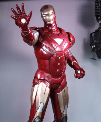 China 1:1 Size 215cm Height Full Fiberglass Red Iron man Figure For Sale for sale