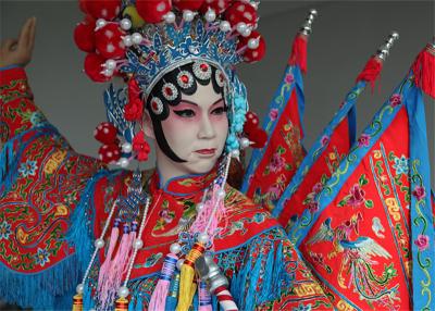 China Opera Characters Resin or Silicone Action Figures , Realistic Wax Sculptures for sale