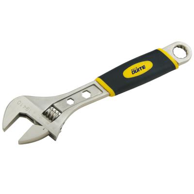 China Carbon Steel Multifunctional Plastic Handle Adjustable Wrench for sale