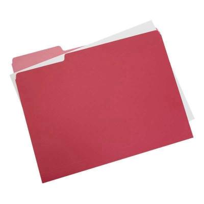 China Classic Sustainable Custom Manila Folders, Document Bag Shape Type Folder, A4 Letter Size, 1/3-cut Tabs in Left, Right, Center Positions for sale