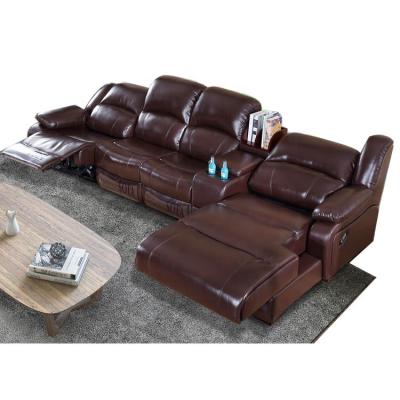 China Good quality American style luxury leather electric movie sofa extended comfortable functional colorful fabric/leather recliner sofa living room for sale