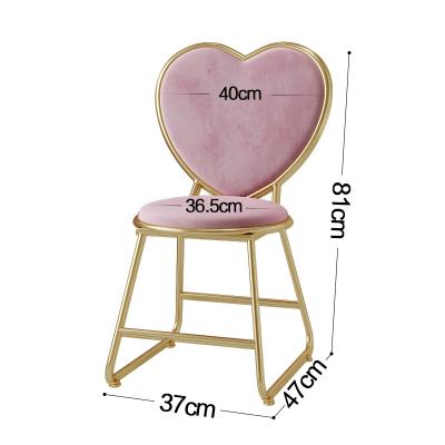 China Fashionable Structure Best Strong Bearing Metal Long Sneak Wedding Chairs And Tables Makeup Chair for sale