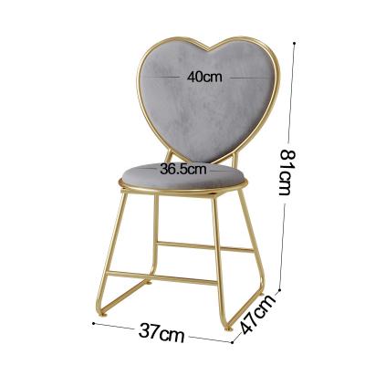 China High Quality Fashionable Widely Used Modern Makeup Stool Structure Restaurant Cafe Furniture Modern Chair for sale