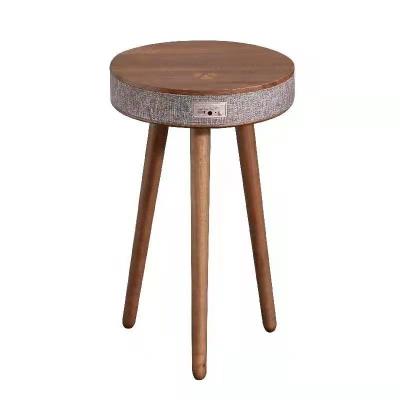 China Smart Adjustable Warm Black Coffee Blue Tooth Color Wayfair Brown Wood Side Tables (Size) for sale