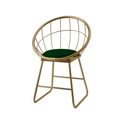 China Modern Bar Stools Counter Stools Gold Metal Velvet Modern Cheap Luxury Kitchen High Backs for sale