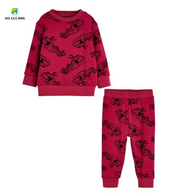 China Wholesale custom kids casual wear crewneck sweatsuit kids clothing sets little boys tracksuit 2 piece set for sale