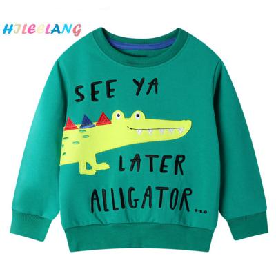 China Cute New Arrival Anti-wrinkle Long Sleeve Sports Pullover Toddler Boy Cotton Sweatshirt for sale