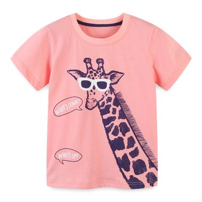 China Fashion Toddler Summer Short Sleeve Cartoon Unicorn Printed Clothing Toddler Girls Anti-Shrink Wholesale T-shirt for sale