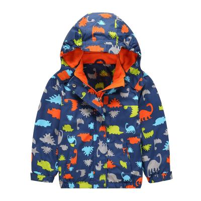 China Warm Winter Anti-wrinkle Kids Rain Coats Waterproof Hooded Boy Fleece Jacket for sale