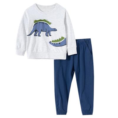 China New Casual Winter Desgin Kids Long Sleeve T-shirt And Pants Dressing Set Boys Pajamas Sets for sale