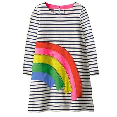 China NEWEST Anti-wrinkle Baby Dress with Animals Princess Long Sleeve Children Autumn Clothing Dresses for Kids for sale