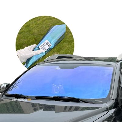 China IRR99% Blue Chameleon Window Tint 2 mil Thickness Explosion Proof Anti UV for sale