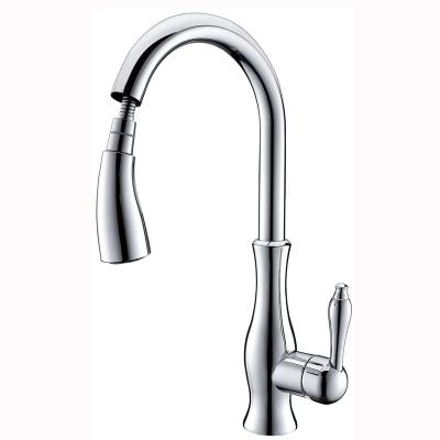 China Thermostatic Faucets Mixer Chrome Pull Down Watermark Kitchen Faucet Neck Water Saving Faucet Pull Out Kitchen Faucet for sale