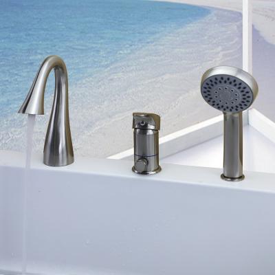 China Wholesale Without Slide Bar Bath Faucets Storage Deck Thermostat Shower Bath Faucet Shower Sets for sale