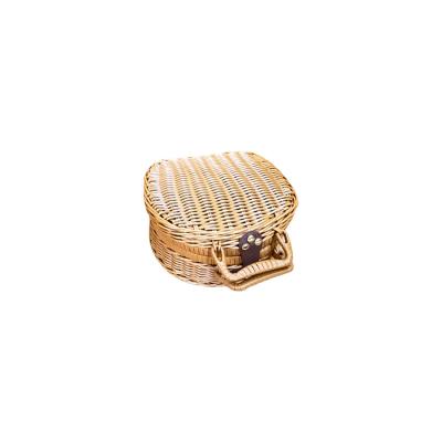 China Sustainable Wholesale Custom Breadfruit Luxury Vegetable Hand - Woven Wicker Rattan Picnic Storage Baskets With Handles For Food for sale