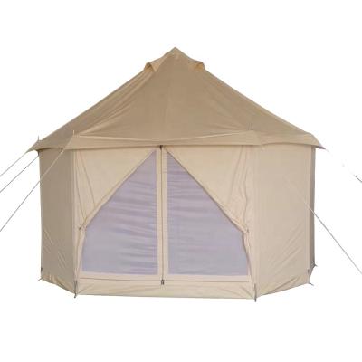 China Straight Tying Type Factory Comfortable Outdoor Automatic Canvas Beach Tent Glamping Tent for sale