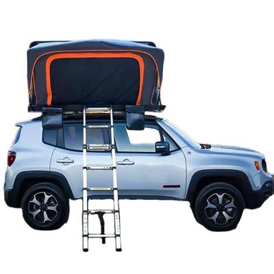 China Straight Tying Type Auto Top Outdoor Vehicle Roof Top Tent Hard Top Roof Top Camping Truck Tents for sale