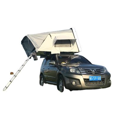 China Diagonal Tether Type Auto Outdoor Vehicle Roof Top Tent Hard Top Roof Top Camping Truck Tents for sale