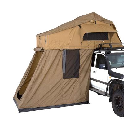 China Straight Bracing Type Soft Top Shell 4x4 Truck Motorhome Tent With Annex for sale