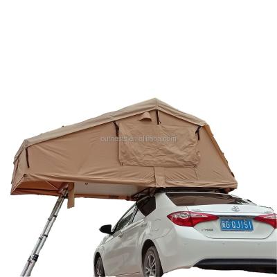 China Straight Tying Type Wholesale 3-4 Person Camper Trailer Tent Trailer Car Tent for sale