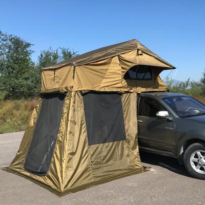 China Straight Bracing Type 4x4 Car Roof Top Tent Outdoor Camping Roof Top Tent Soft Roof Tent for sale