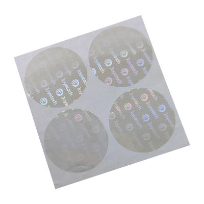 China Custom Serial Number Holographic ISO Printing Transparent Hologram Stickers For ID Card Installation Make Your Own Clear Logo Hologram Sticker for sale