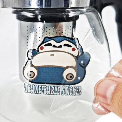 China Waterproof To Customize Vinyl Transferable Sticker Anime 3D Logo Label Printers UV Adhesive Film Transfer Label For Glass for sale