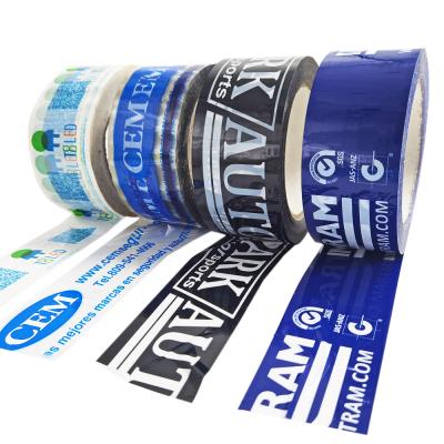 China Waterproof Personal Custom Printed Logo Design White Clear Self Strong Adhesive Color Packing Tape With Logo For Carton Box Seal for sale