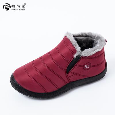 China BAIRUILUN Anti-Slippery Women Snow Shoes Waterproof To Keep Warm Comfortable Ankle Boots for sale