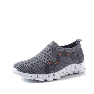 China New Style Breathable Ultralight EVA Sole Knitted Woven Color Print Sports Men's Casual Shoes for sale