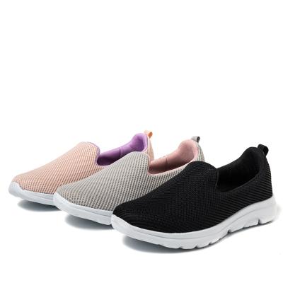 China New Style Breathable Women's Ultralight EVA Sole Shoes Lycra Fabric Casual Sneakers for sale