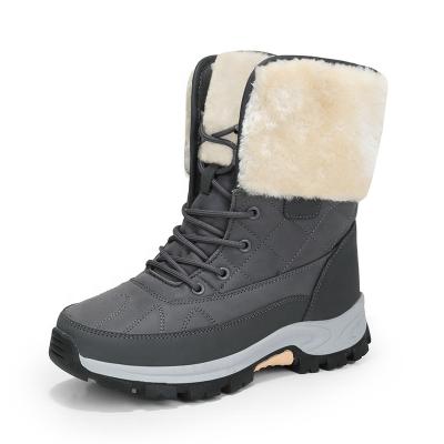 China Fashion Trend Winter Women's Snow Boots Warm Plush Oversized Women's Shoes Medium Boots for sale