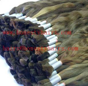 China 100% Human hair bulk, remy extensions,color can be selected by your opinion for sale