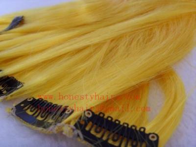 China 100% REMY hair extension, Clips in hair extension 8