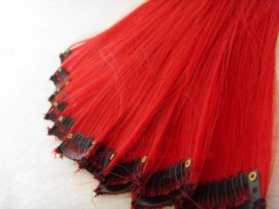 China 100% REMY hair extension, Clips in hair extension 8