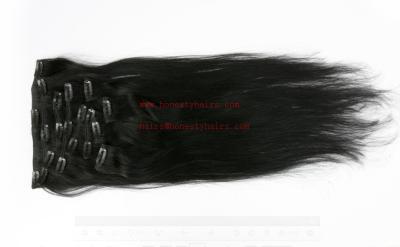 China 100% REMY hair extension, Clips in hair extension 8