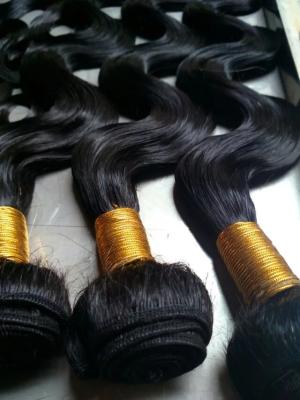 China Brazilian virgin hair 100% REMY hair weft/hair weaving/hair bulk,10‘’ 6A hair weaving  color 1#/1B# for sale