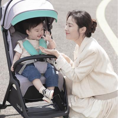 China New 2022 Polyester Design Baby Stroller Easy Folding Portable Strollers Adjustable Multifunctional Convertible For Kids for sale