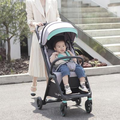 China Polyester OEM Custom Design Adjustable Multifunctional Convertible Stroller Easy Foldable Portable Lightweight Single Baby Stroller For Travel for sale