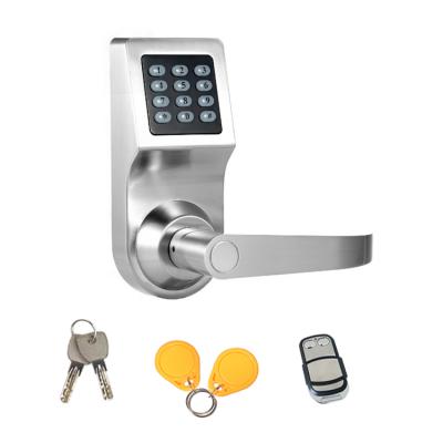 China Zinc alloy bottom wireless remote control electric door lock with password and card for sale