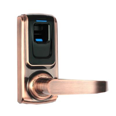 China Zinc Alloy Keyless Biometric Fingerprint Smart Door Lock With IC Card for sale