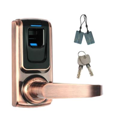 China Factory hotselling zinc alloy single latch fingerprint door lock for sale