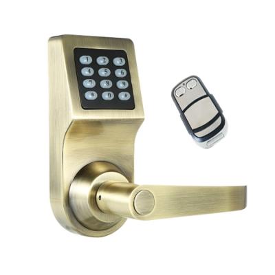 China Zinc alloy high security smart door locks with card and password battery operated wireless locks for doors for sale