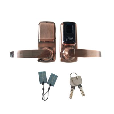 China Small Fingerprint Card Zinc Alloy Smart Door Lock For Indoor for sale