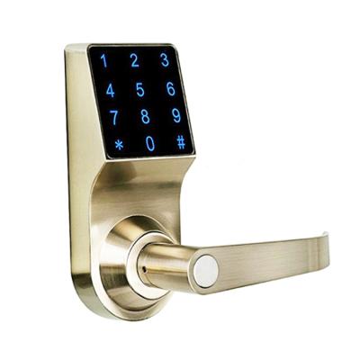 China Password and Card Zinc Alloy Smart Door Lock for sale