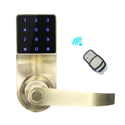 China Zinc alloy door lock door lock electric remote control door lock with remote control for sale