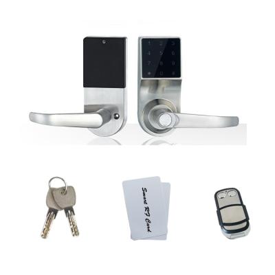 China Zinc Alloy Touch Screen Handle Keyless Door Lock With Remote Control for sale