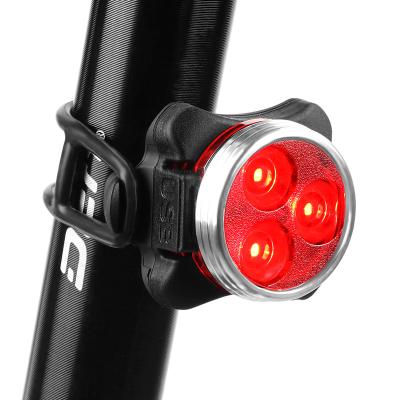 China Night Mountain Bike Tail Light Bicycle Seat Tubelight Usb Night Safety Warning Light Equipment Rear Filling Riser Accessories for sale